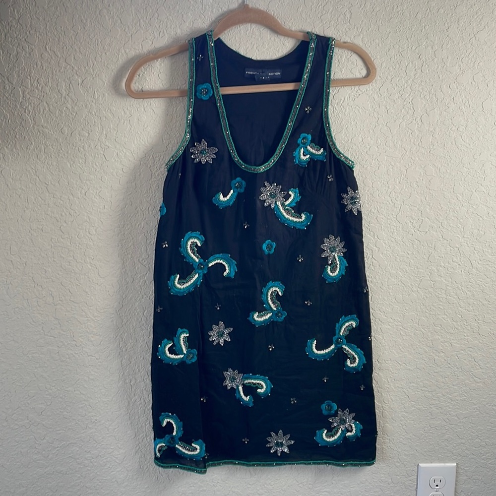 French Connection beaded shift dress